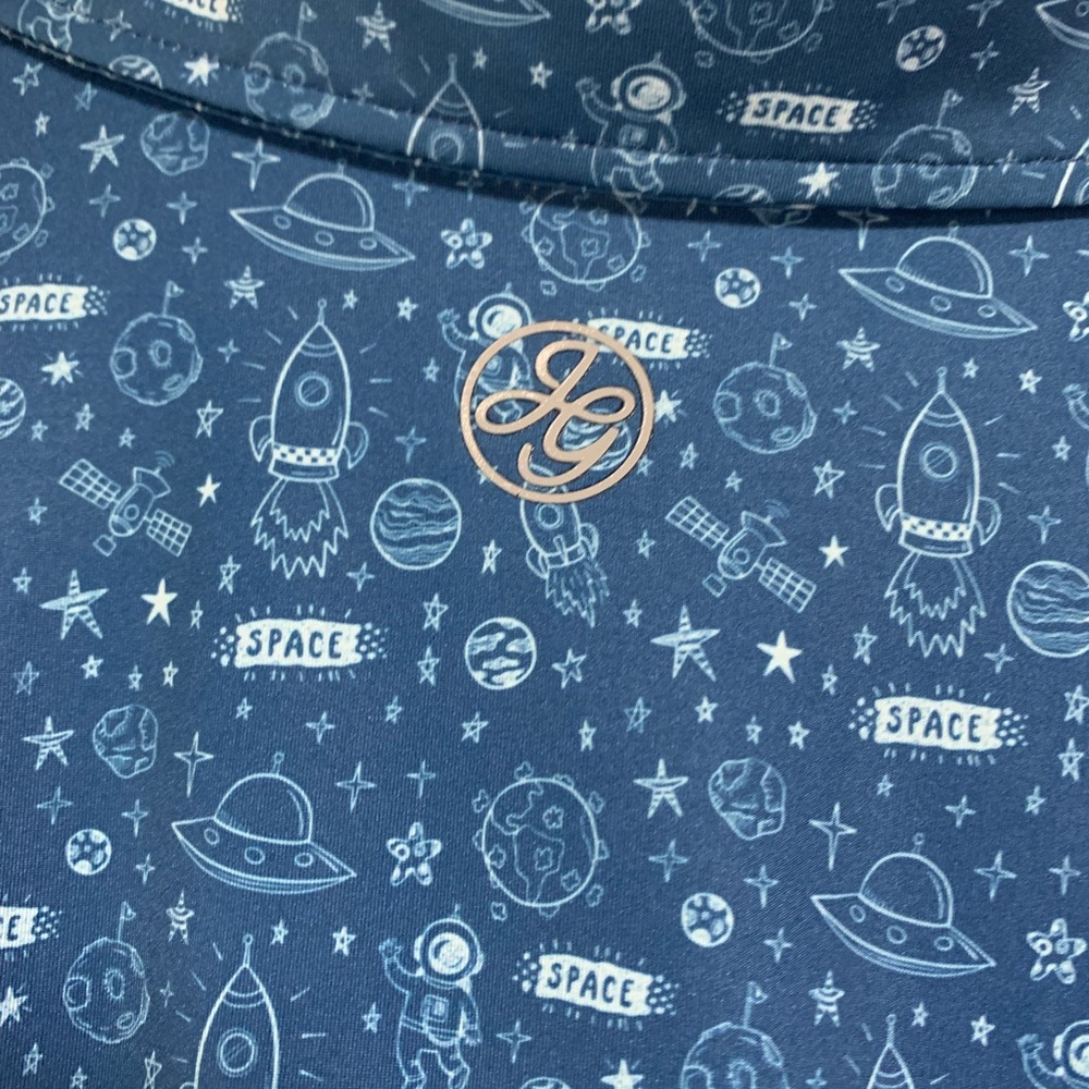 NWOT Johnston Gray Space Golf Polo Shirt Size XXL - Picture 5 of 7